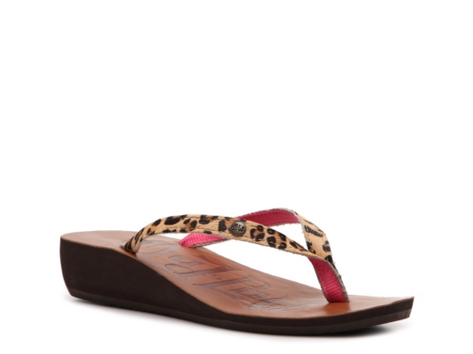 Mad Love Doubl Leopard Flip Flop