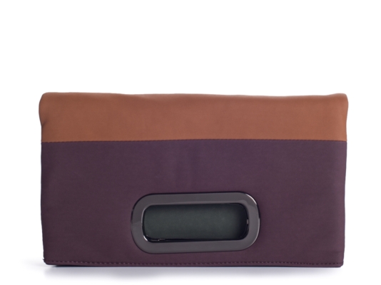 Poppie Jones Color Block Flap Clutch