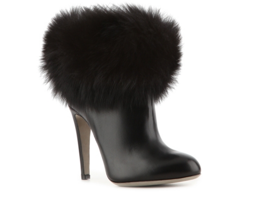 Sergio Rossi Fur Bootie