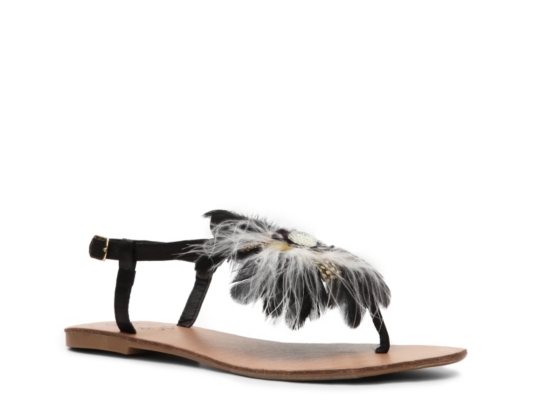 N.Y.L.A. Hary Feather Flat Sandal
