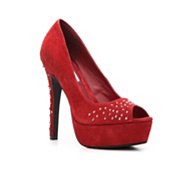 Two Lips Impression Suede Pump