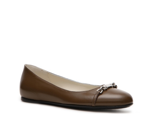 Gucci Leather Horsebit Flat