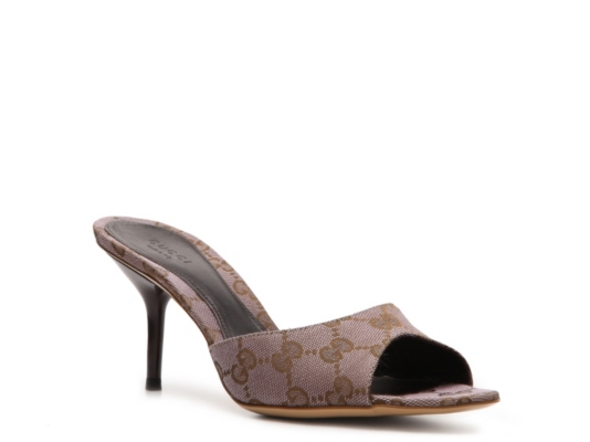 Gucci Fabric Peep Toe Sandal | DSW