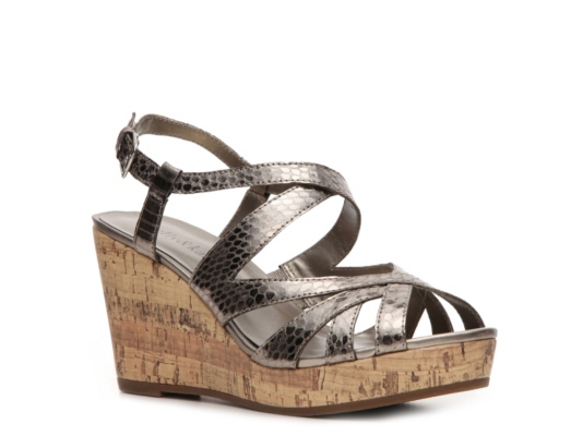 Kelly & Katie Janine Snake Wedge Sandal