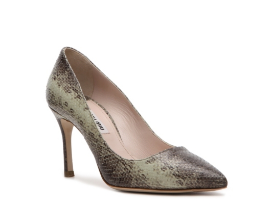 Miu Miu Reptile Leather Pump