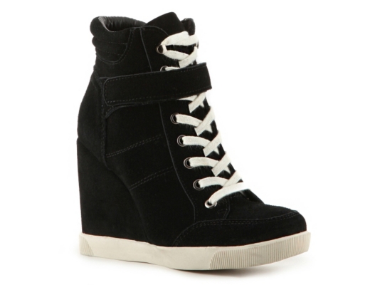 steve madden wedge high top sneakers