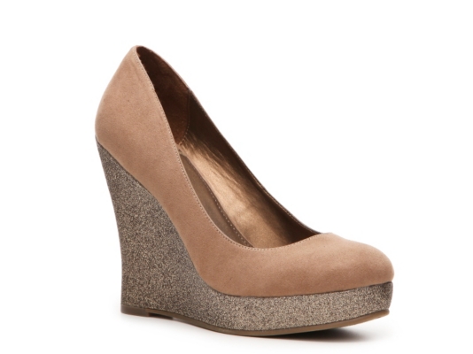 Fergalicious Ultimate Glitter Wedge Pump