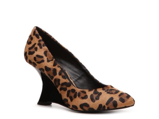Kelsi Dagger Adore Leopard Wedge Pump
