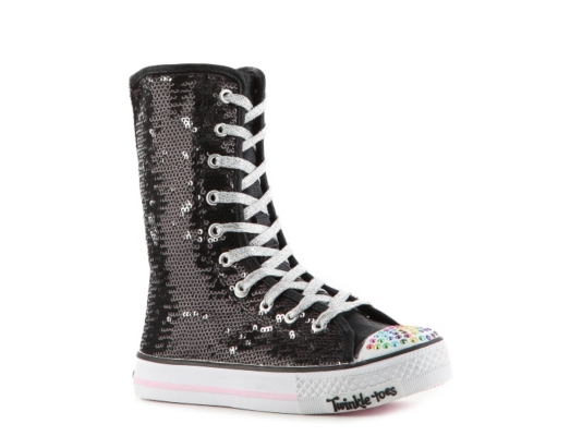Skechers Bizzy Bunch Girls' Toddler & Youth Hi-top Sneaker