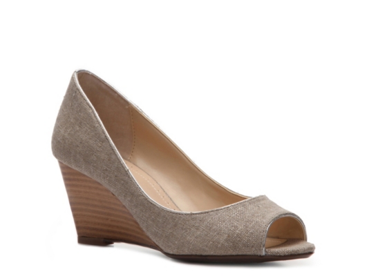 Adrienne Vittadini Mallory Fabric Wedge Pump