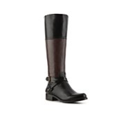 Audrey Brooke Abey Two-Tone Wide Calf Riding Boot
