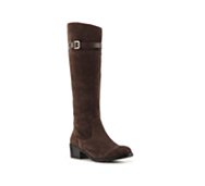 Audrey Brooke Adore Wide Calf Suede Riding Boot