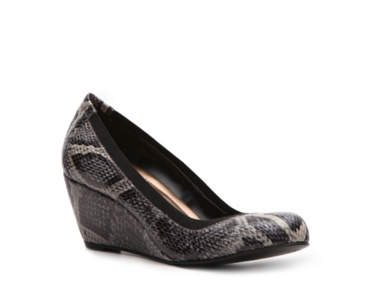 BCBG Paris Topanga Reptile Wedge Pump