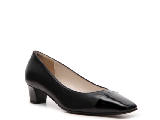 Bruno Magli Plodio Leather Cap Toe Pump