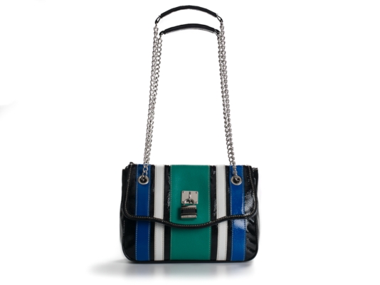 Nine West Patent In Stitches Shoulder Bag