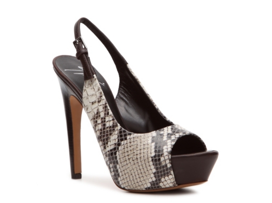Giuseppe Zanotti Reptile Leather Slingback Pump