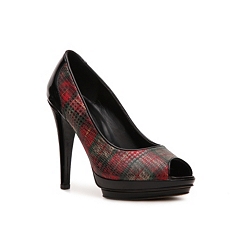 dsw plaid heels