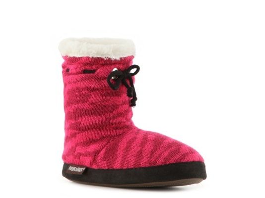 Muk Luks Molly Girls'Toddler & Youth Zebra Print Boot