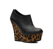 Madden Girl Relly Leopard Wedge Bootie