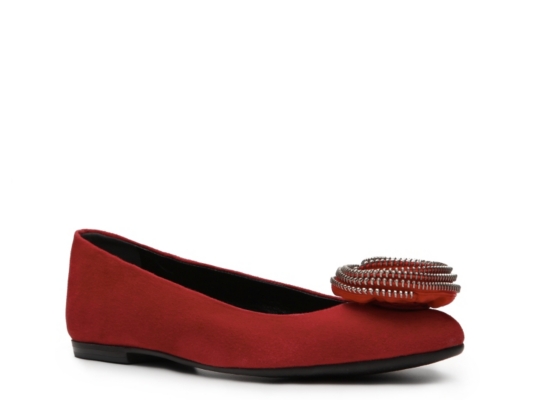 Giuseppe Zanotti Suede Flower Flat