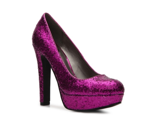 G by GUESS Verna Glitter Platform Pump