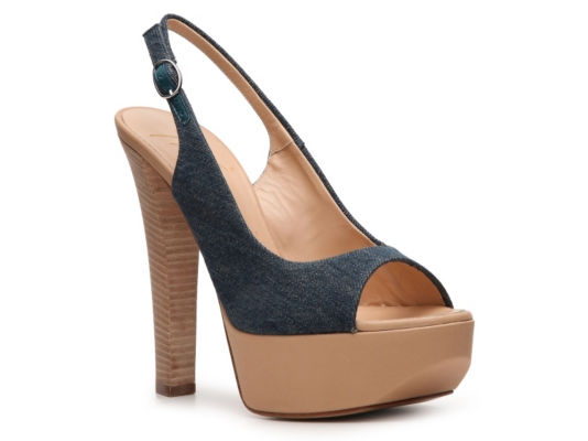 Giuseppe Zanotti Denim Slingback Pump