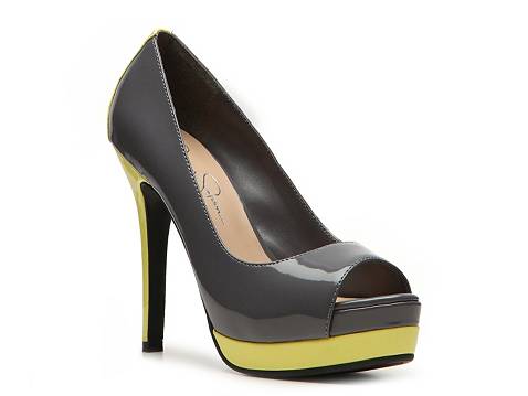 Jessica Simpson Edith Color Block Patent Pump