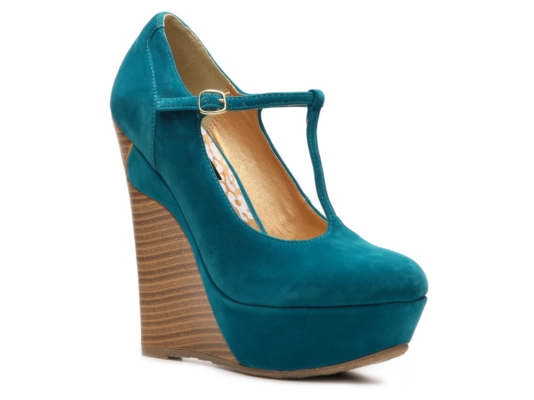 Dollhouse Trip T-strap Wedge Pump