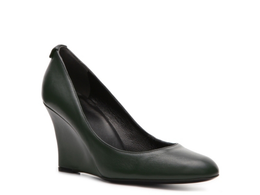 Gucci Leather Wedge Pump