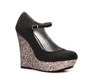 G by GUESS Paije Glitter Wedge Pump