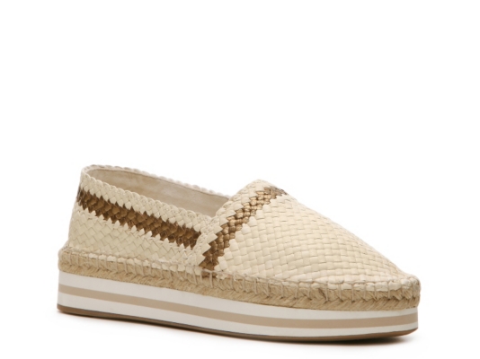 Prada Woven Leather Flatform Moc