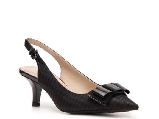 Adrienne Vittadini Peridot Houndstooth Pump