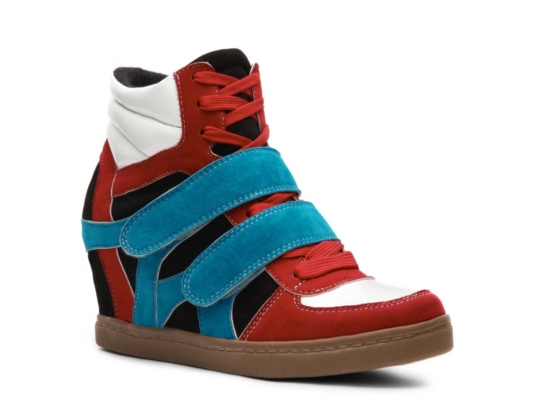 N.Y.L.A. Brander Color Block Wedge Sneaker