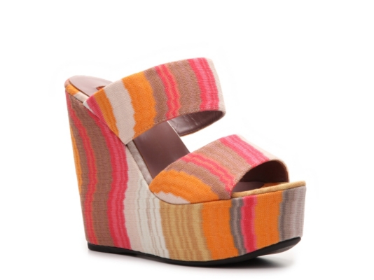 Missoni Printed Fabric Wedge Sandal
