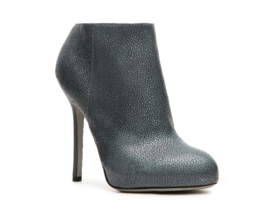 Sergio Rossi Pebbled Leather Bootie