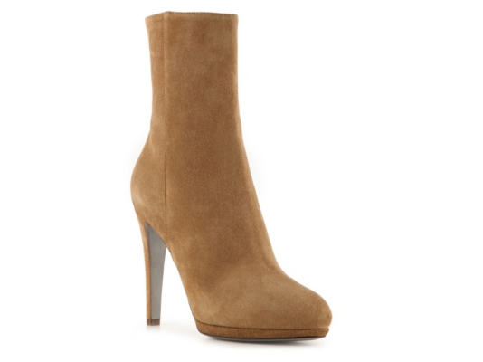 Sergio Rossi Suede Platform Bootie