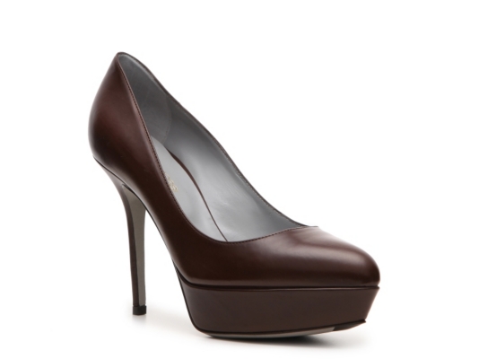 Sergio Rossi Leather Platform Pump
