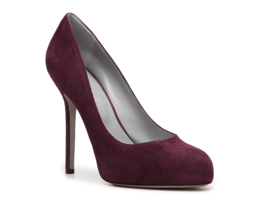 Sergio Rossi Suede Platform Pump