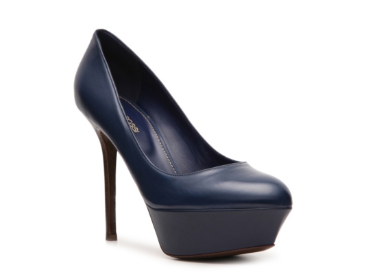 Sergio Rossi Leather Platform Pump