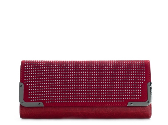 Melie Bianco Rhinestone Flip Over Clutch