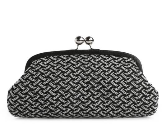 Lulu Townsend Crochet Sequin Frame Clutch