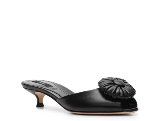 Bally Wabe Leather Flower Sandal