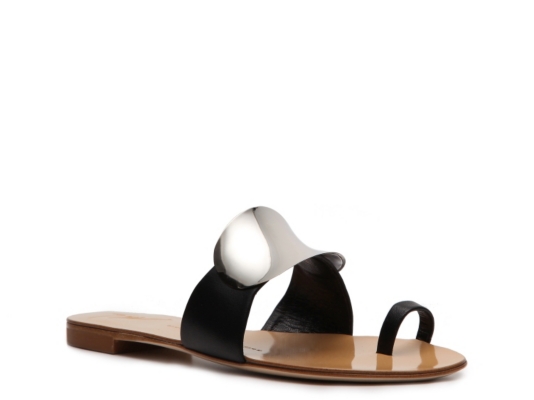 Giuseppe Zanottti Leather Flat Sandal
