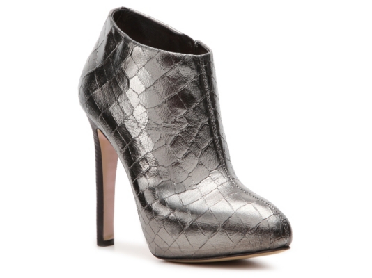 Giuseppe Zanotti Metallic Reptile Leather Ankle Bootie