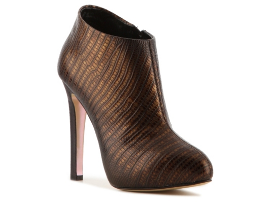Giuseppe Zanotti Reptile Leather Ankle Bootie