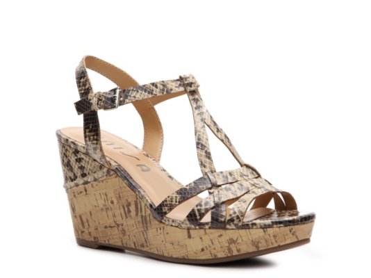 Unisa Kippy Snake Wedge Sandal