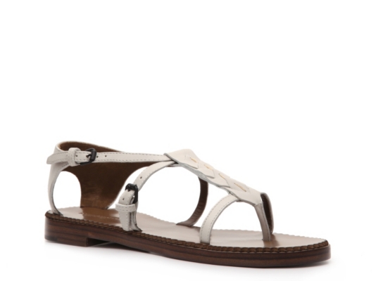 Bottega Veneta Leather Gladiator Flat Sandal