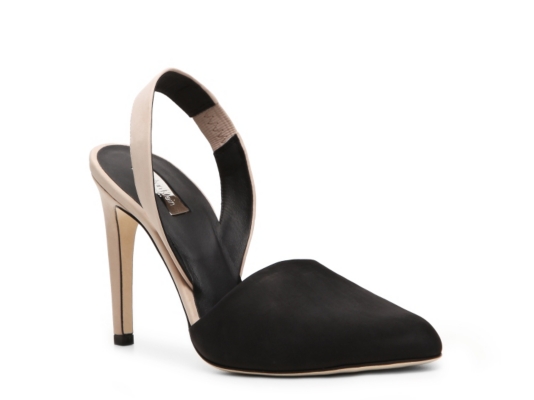 Calvin Klein Collection Dyra Nubuck Slingback Pump