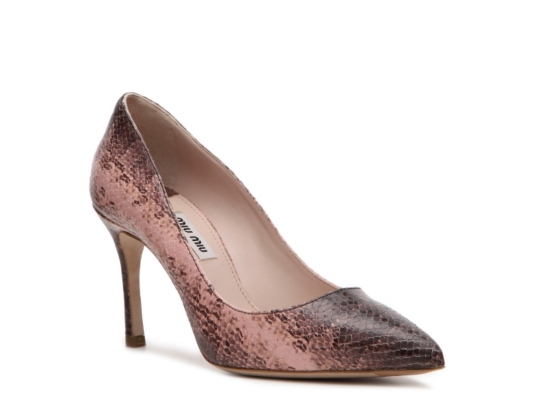 Miu Miu Reptile Leather Pump