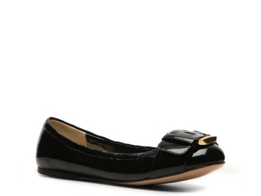 Prada Patent Leather Buckle Flat